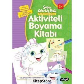 Aktiviteli Boyama Kitabı Deniz Hayvanları - kollektif
