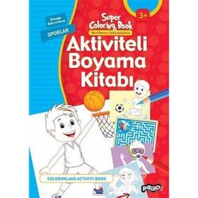 Aktiviteli Boyama Kitabı - Sporlar - kollektif