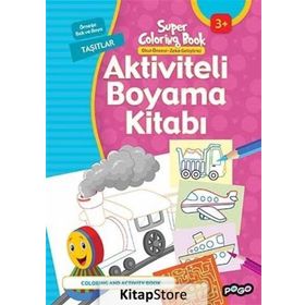 Aktiviteli Boyama Kitabı - Taşıtlar / Kollektif