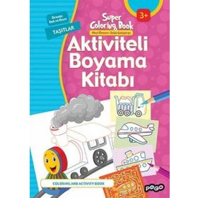 Aktiviteli Taşıtlar Boyama Kitabı