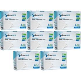 Akuacare 60x90 cm 240 Adet 8PKx30 Hasta Alt Açma Yatak Koruyucu Örtü