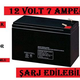 Akülü Oyuncak Arabalar İçin 12 Volt 7 Amper Taze Akü