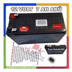 Akülü Oyuncak Arabalar İçin 12 Volt 7 Amper Taze Akü