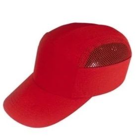 AKV İş Güvenliği Top Caps Darbe Emici Kırmızı Spot Baret