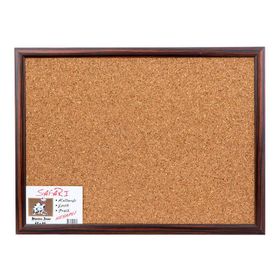 Akyazı 0400 60x120 cm Safari MDF Çerçeve Ceviz Renk Mantar Pano
