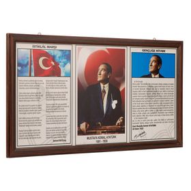Akyazı 0525 Milli Levha 50x90 cm Mdf Çerçeve