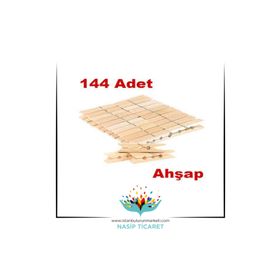 Akyazı 144 Adet Ahşap Çamaşır Mandalı