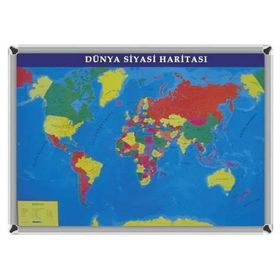 Akyazı 70x100 Dünya Siyasi Harita