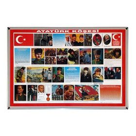 Akyazı 750-6 70x100 cm Metal Çerçeve Atatürk Köşesi