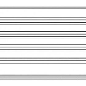 Akyazı Emaye Müzik Çizgili 120x240 cm Yazı Tahtası