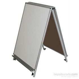 Akyazı Laminat Çift Taraflı Üçgen Tip 50x70 cm Yazı Tahtası