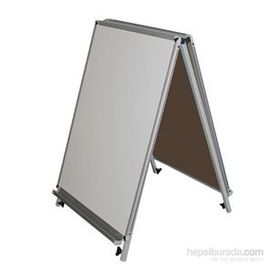 Akyazı Laminat Çift Taraflı Üçgen Tip 50x70 cm Yazı Tahtası