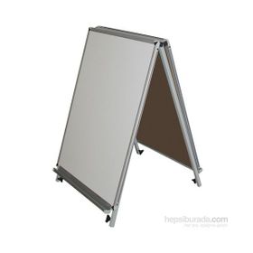 Akyazı Laminat Çift Taraflı Üçgen Tip 65x100 cm Yazı Tahtası