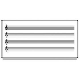 Akyazı Laminat Müzik Çizgili 120x200 cm Yazı Tahtası