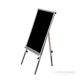 Akyazı Laminat Teleskopik Ayaklı Siyah 65x100 cm Yazı Tahtası