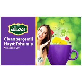 Akzer 25'lı Civan Perçemli ve Hayıt Tohumlu Karışık Bitki Çayı