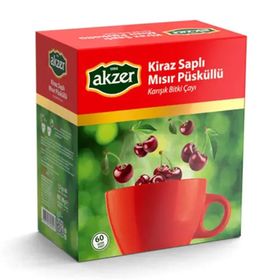 Akzer Kiraz Saplı Mısır Püsküllü Karışık Çay