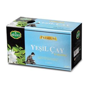 Akzer Premium Yaseminli Yeşil Süzen Poşet Çay (20 adet)