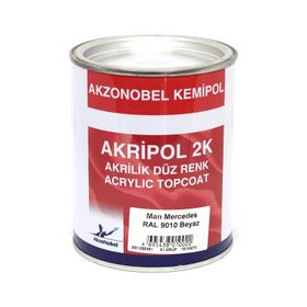 Akzonobel Akripol 1 lt 2K Beyaz Ral 9010 Oto Boyası