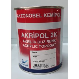 Akzonobel B129 Isuzu Beyazı 1 lt Kemipol Akrilik Boya