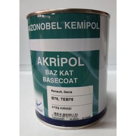 Akzonobel Renault B76 1 lt Ateş Kırmızı Kemipol Bazkat Boya