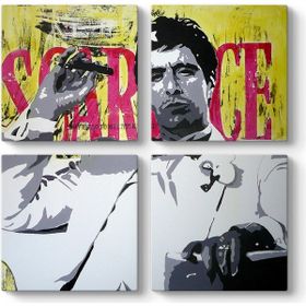 Al Pacino - Scarface Vintage Tablosu