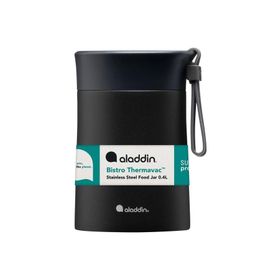 Aladdin Bistro Thermavac Paslanmaz Çelik Siyah 400 ml Yemek Termosu