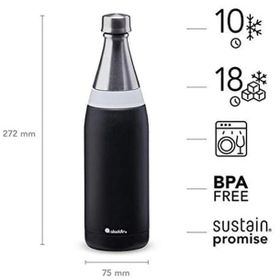 Aladdin Fresco Thermavac 0.6 lt Siyah Su Şişesi