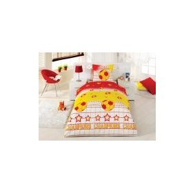 Alak Home Taraftar Sarı-Kırmızı Tek Kişilik Nevresim Takımı