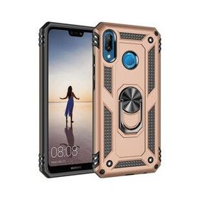 Alan Şanslı Huawei P20 Lite Sofya Yüzüklü Silikon Kapak Gold Kılıf