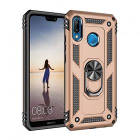 Alan Şanslı Huawei P20 Lite Sofya Yüzüklü Silikon Kapak Gold Kılıf