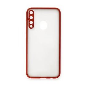 Alan Şanslı Huawei P40 Lite E Montreal Silikon Kapak Kırmızı Kılıf