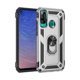 Alan Şanslı Huawei P40 Lite E Sofya Yüzüklü Silikon Kapak Gümüş Kılıf