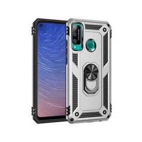 Alan Şanslı Huawei P40 Lite E Sofya Yüzüklü Silikon Kapak Gümüş Kılıf