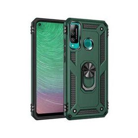 Alan Şanslı Huawei P40 Lite E Sofya Yüzüklü Silikon Kapak Yeşil Kılıf