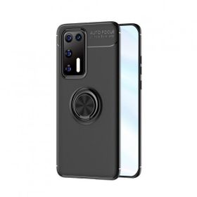 Alan Şanslı Huawei P40 Range Yüzüklü Silikon Siyah Kılıf