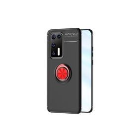 Alan Şanslı Huawei P40 Range Yüzüklü Silikon Siyah Kırmızı Kılıf