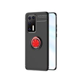 Alan Şanslı Huawei P40 Range Yüzüklü Silikon Siyah Kırmızı Kılıf