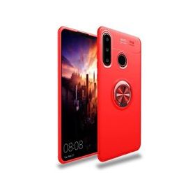 Alan Şanslı Huawei Y6P Range Yüzüklü Silikon Kırmızı Kılıf