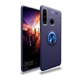 Alan Şanslı Huawei Y6P Range Yüzüklü Silikon Mavi Kılıf