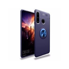 Alan Şanslı Huawei Y6P Range Yüzüklü Silikon Mavi Kılıf