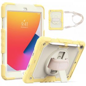 Alan Şanslı iPad 10.2 7. Nesil Sarı Strap New Tablet Kapak Kılıf