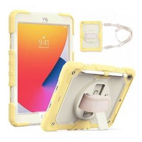 Alan Şanslı iPad 10.2 7. Nesil Sarı Strap New Tablet Kapak Kılıf