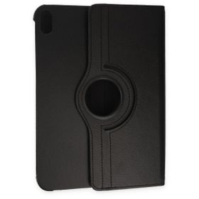 Alan Şanslı iPad 2022 10.9 10. Nesil 360 Deri Siyah Tablet Kılıfı