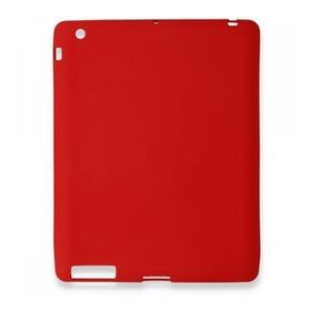 Alan Şanslı iPad 4 9.7 Kırmızı Evo Tablet Silikon Kılıf