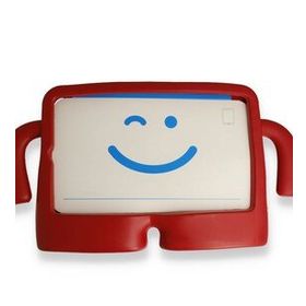 Alan Şanslı iPad 4 9.7 Kırmızı Karakter Tablet Silikon Kılıf