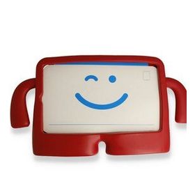 Alan Şanslı iPad 4 9.7 Kırmızı Karakter Tablet Silikon Kılıf