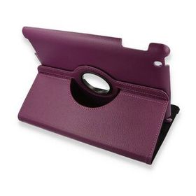 Alan Şanslı iPad 4 9.7 Mürdüm 360 Tablet Deri Kılıf