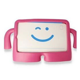 Alan Şanslı iPad 4 9.7 Pembe Karakter Tablet Silikon Kılıf