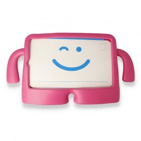 Alan Şanslı iPad 4 9.7 Pembe Karakter Tablet Silikon Kılıf